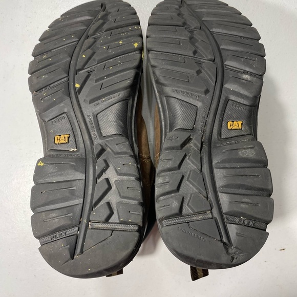 CATERPILLAR Brown Leather Hiking Work Boots Size 12 SB- main image 9